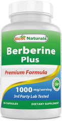Best Naturals Berberine Plus bottle with 60 capsules
