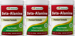 Hero image of Best Naturals Beta-Alanine Pure Powder in 1 lb pack of 3
