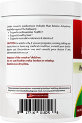 Packaging of Best Naturals Betaine Anhydrous TMG powder