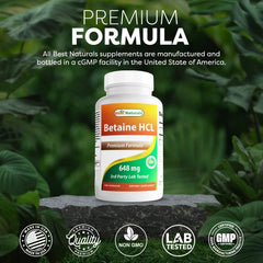 Production facility in the USA where Best Naturals Betaine HCL is made