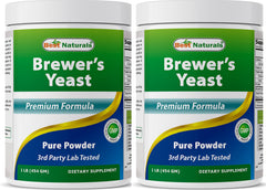 Best Naturals Brewers Yeast Powder 2 pack 16 oz bottle