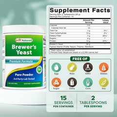 Two pack 16 oz Best Naturals Brewers Yeast Powder packaging