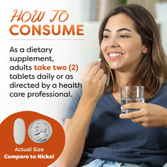 Bottle with 240 tablets on white background