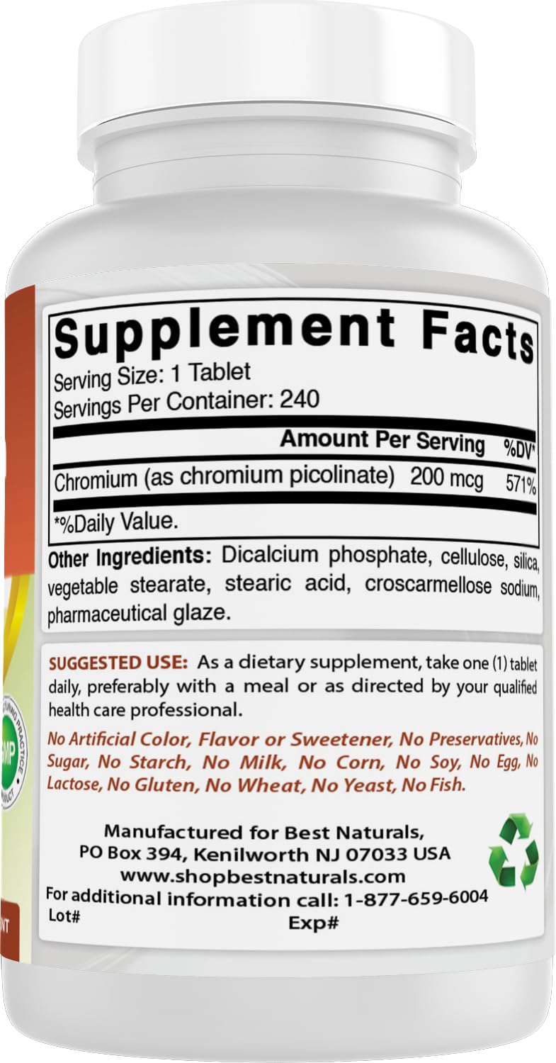 Made in USA GMP facility badge for chromium picolinate