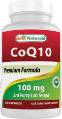 Bottled Best Naturals COQ10 100 mg 120 capsules label