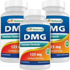 Best Naturals DMG 125 mg bottle with 120 capsules