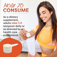 Best Naturals measuring scoop and teaspoon displaying precise serving control benefit accurate dosing