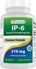 Front view of Best Naturals IP-6 510 mg 180 capsules bottle
