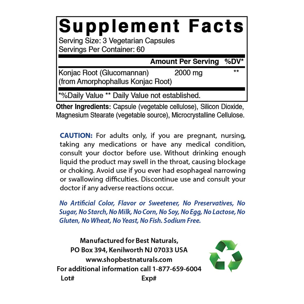Label showing 2000 mg per serving and 60 servings per bottle
