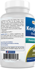 Glucomannan powder and ingredients on label
