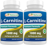 Best Naturals L-Carnitine 1000mg bottle label