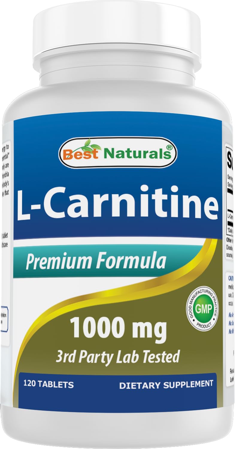Best Naturals L-Carnitine Fumarate bottle front for energy-support.