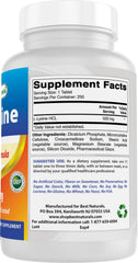 Non-GMO and Gluten-Free icons for L-Lysine product