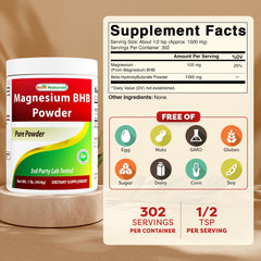 Back label showing ingredients and nutrition information