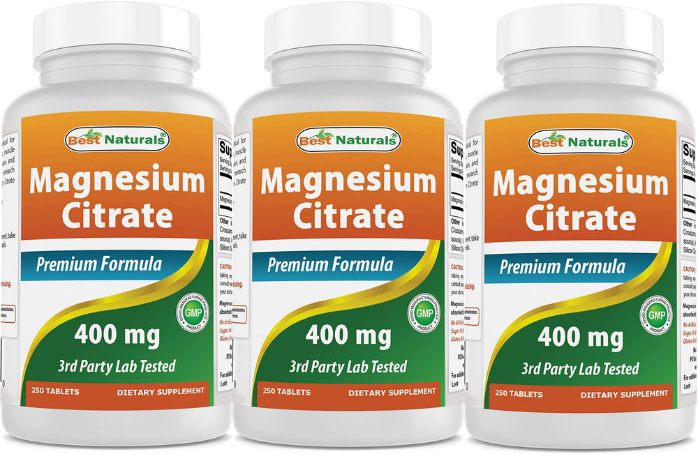 Hero image of Best Naturals Magnesium Citrate 400mg, 250 tablets