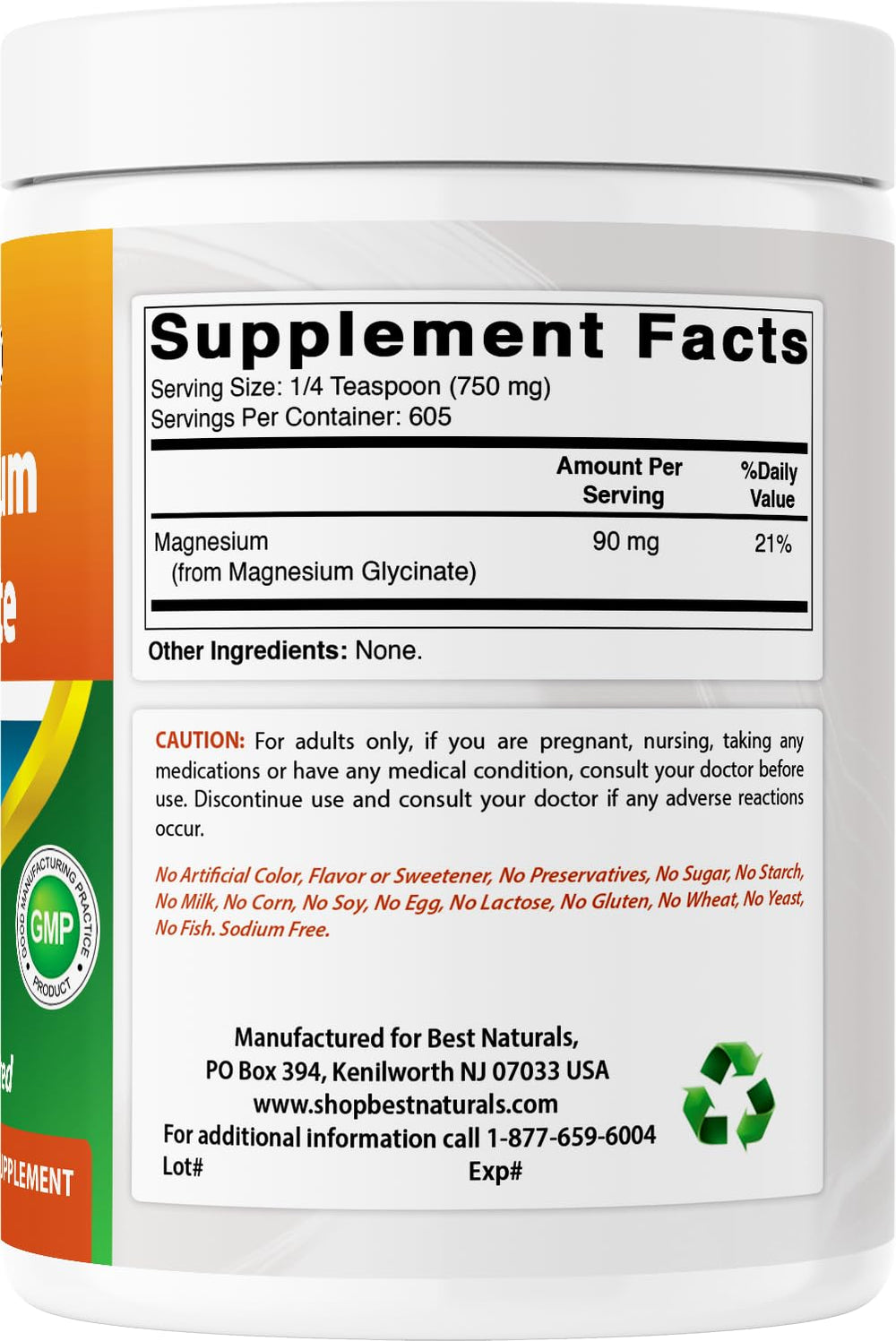 Made in USA GMP compliant FDA registered facility badge
