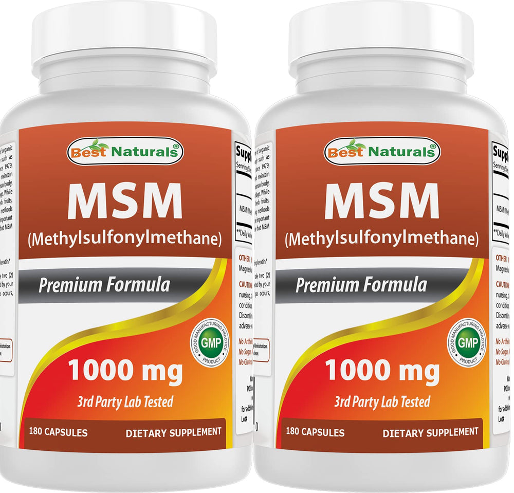 Best Naturals MSM 1000mg bottle front view