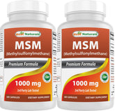 Best Naturals MSM 1000mg bottle front view