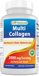 Best Naturals Multi Collagen Pills 2000mg packaging for men and women