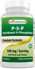 Best Naturals P5P Vitamin B6 100 mg per serving - 120 tablets