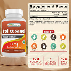 Close-up of Policosanol capsules