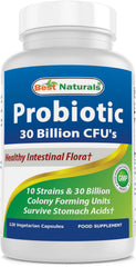 Bottle of Best Naturals Probiotic with 10 strains and 30 Billion CFU