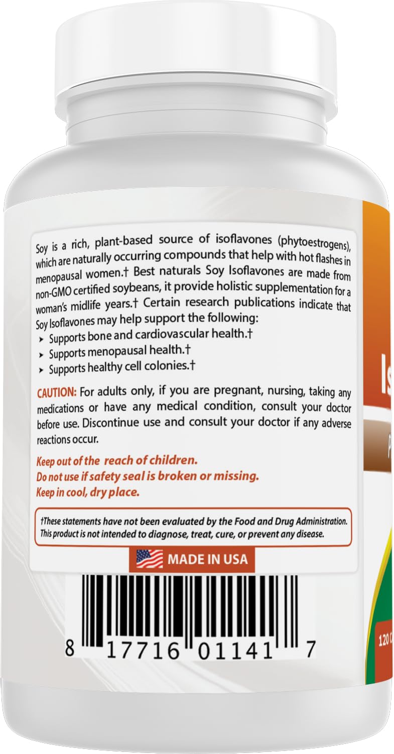 No artificial colors, flavors, or sweeteners in Best Naturals Soy Isoflavones