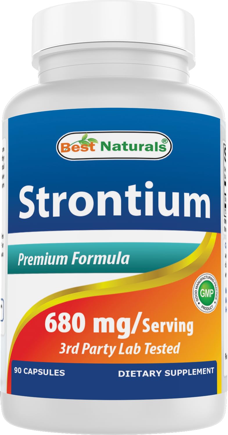 Front label of Best Naturals Strontium Bone Building Formula bottle