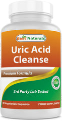 Best Naturals uric acid cleanse bottle front supports a simple daily wellness routine.