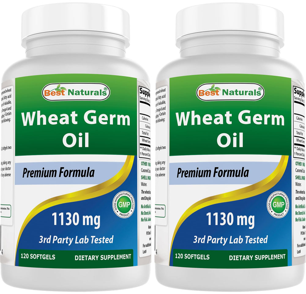 Best Naturals Wheat Germ Oil 1130 mg softgels bottle - pack of 2