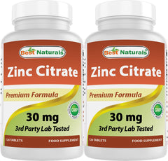 Best Naturals Zinc 30mg bottle front view