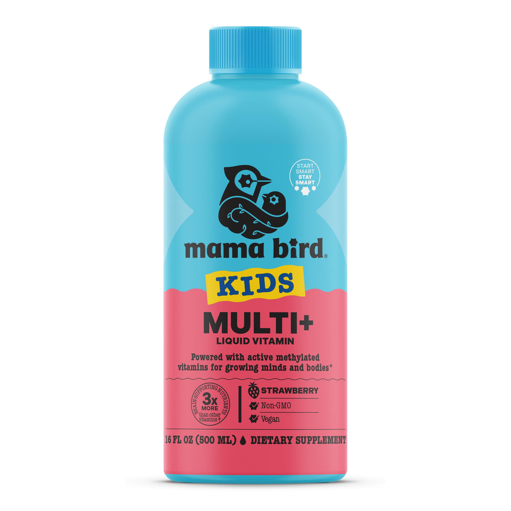 Best Nest Wellness Kids Liquid Multivitamin Strawberry flavor 16oz front view