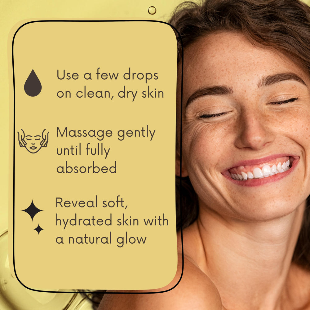 Applying vitamin E oil to dry skin for hydration