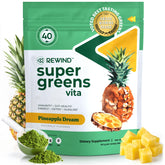 Pineapple-flavored Best Tasting Super Greens Powder – serving scoop