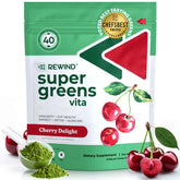 Bottle of Best Tasting Super Greens Powder Cherry Flavor