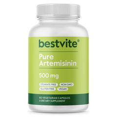 BESTVITE Artemisinin 500mg bottle containing 60 vegetarian capsules