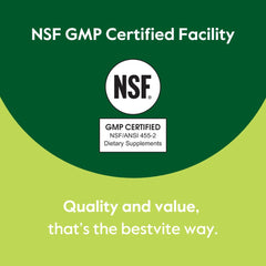NSF GMP certified facility badge for BESTVITE Artemisinin production