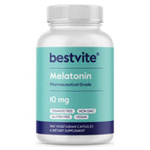 BESTVITE Melatonin 10 mg bottle with 360 vegan capsules