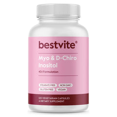 BESTVITE Myo & D-Chiro Inositol bottle front label