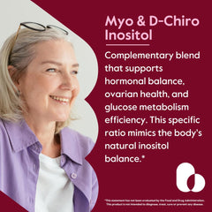 Label showing 40:1 ratio of Myo-Inositol to D-Chiro Inositol