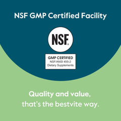 NSF GMP certified facility for Bestvite dietary supplements