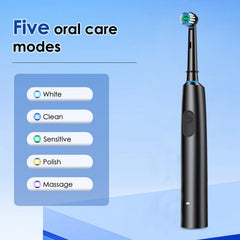 Five cleaning modes: Whitening, Clean, Sensitive, Polish, Massage