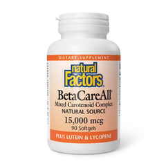 Natural Factors BetaCareAll 25,000 IU bottle front view