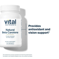 High-dose antioxidant beta carotene formula