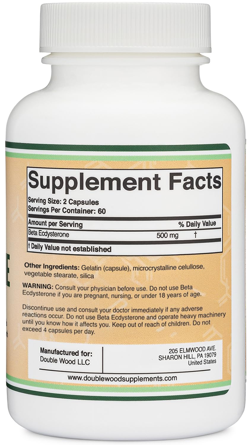 Plant-based anabolic beta-ecdysterone supplement for muscle support
