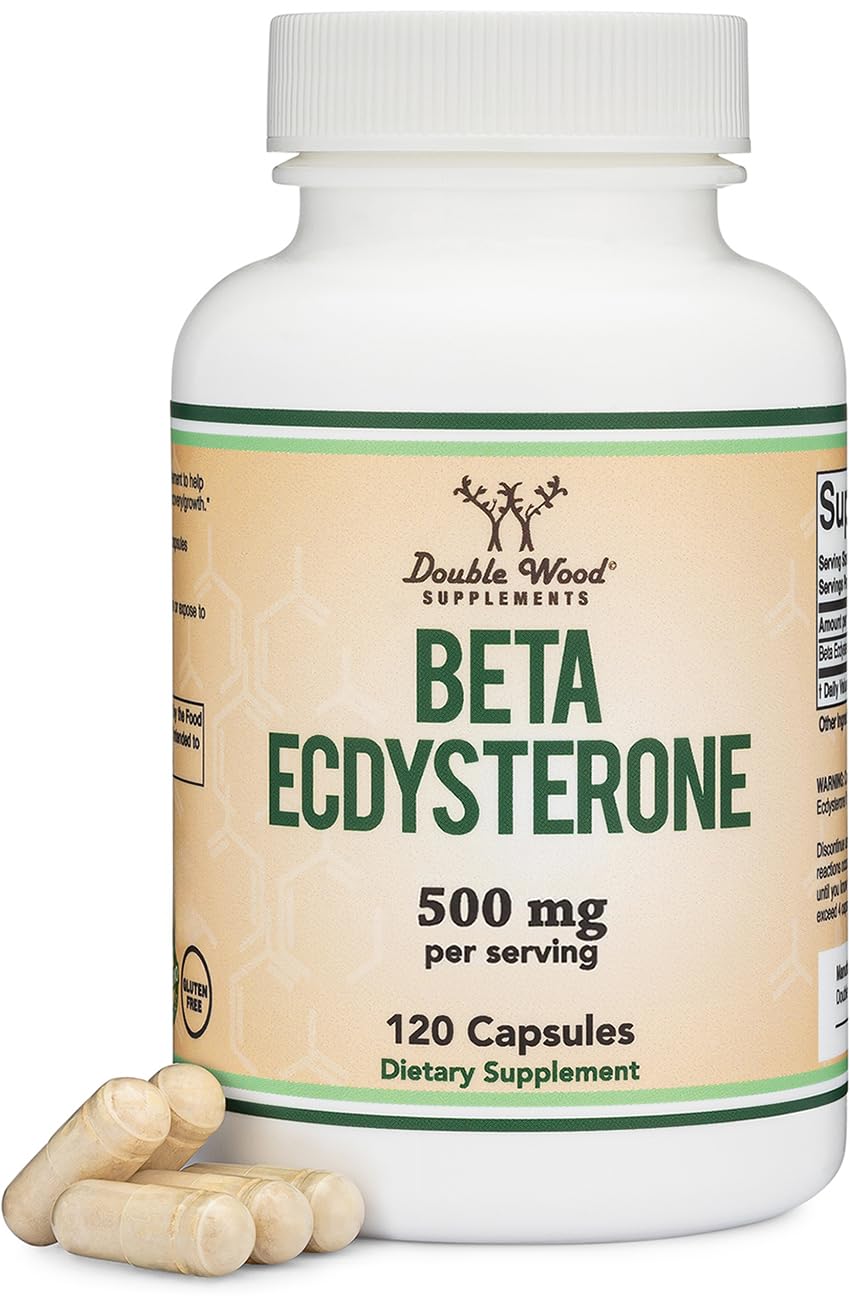 Beta Ecdysterone Supplement bottle showing 60 servings