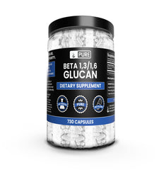Bottle of Pure Original Beta Glucan 1,3/1,6 capsules – 730 count