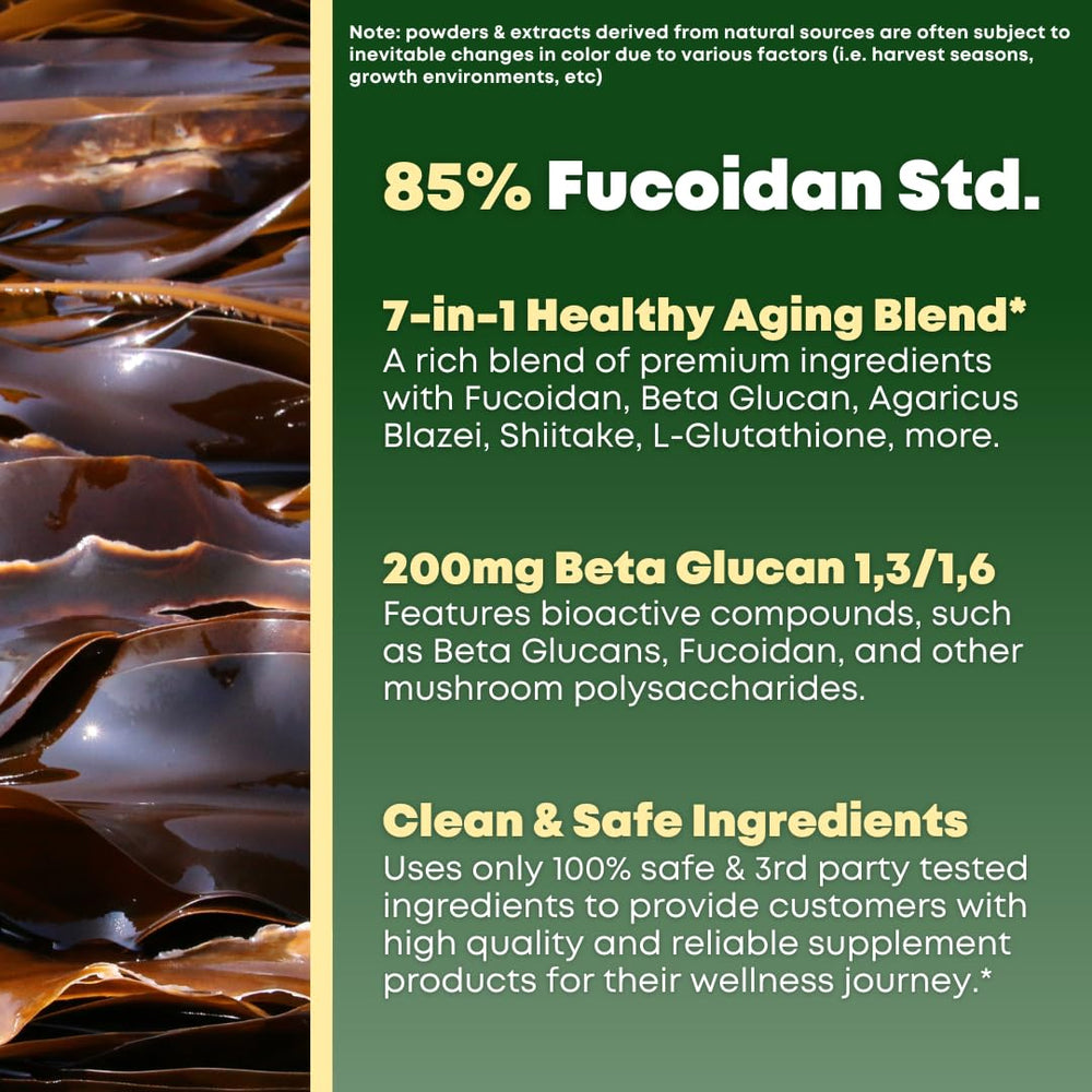 Agaricus Blazei and Shiitake mushroom extracts with vitamins in view