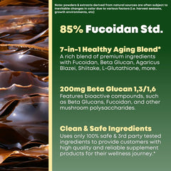 Agaricus Blazei and Shiitake mushroom extracts with vitamins in view