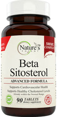 Nature's Potent Beta Sitosterol bottle label — 500 mg per tablet — 90 tablets